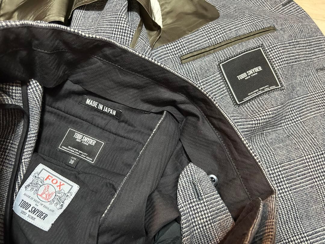 【美品】TODO SNUDER トッドスナイダー 高級セットアップスーツ M