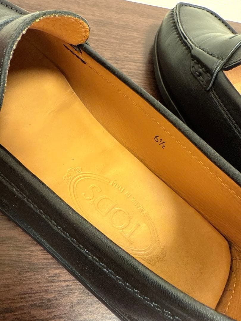 【美品】TOD'S トッズ　ドライビングシューズ ローファー 本革ブラック