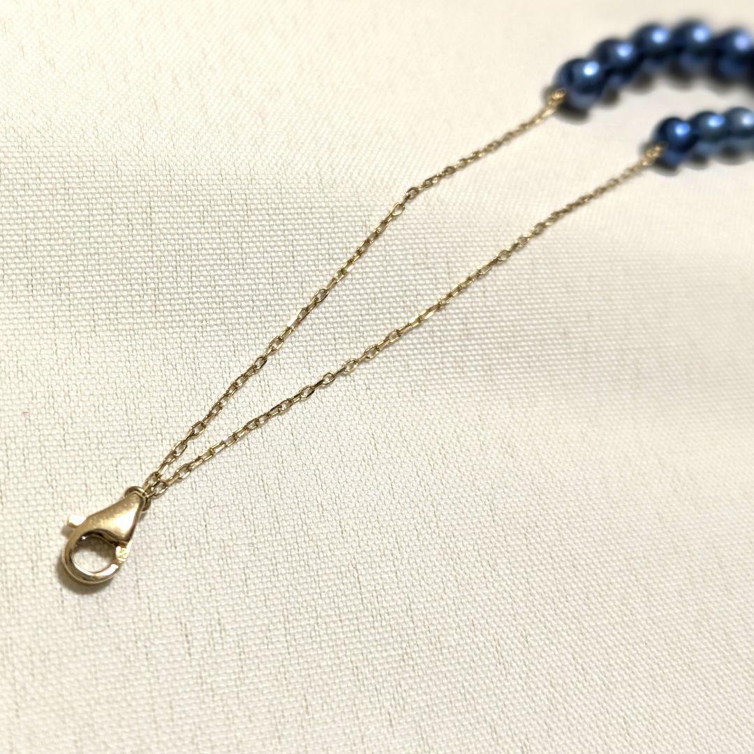 Lilas インディゴパールブレスレット