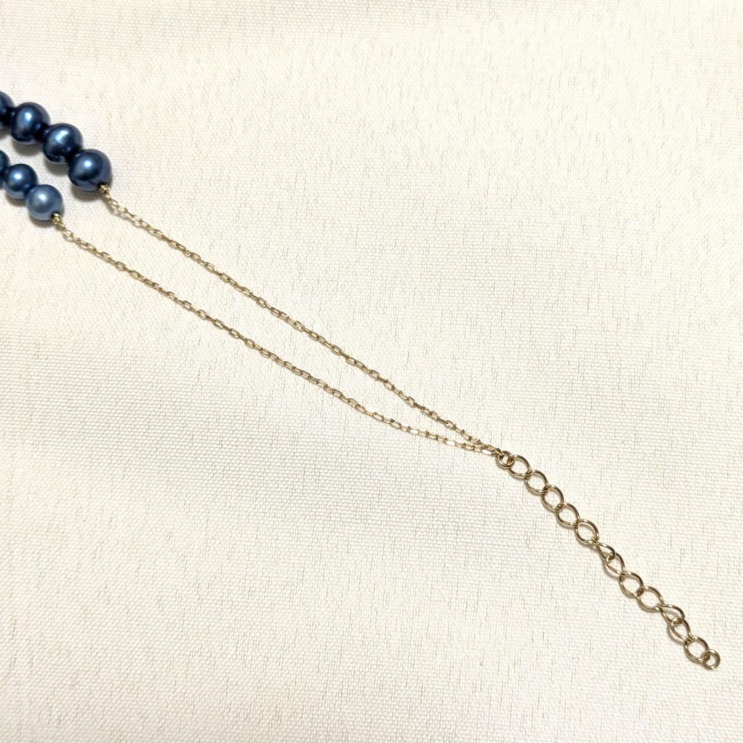 Lilas インディゴパールブレスレット