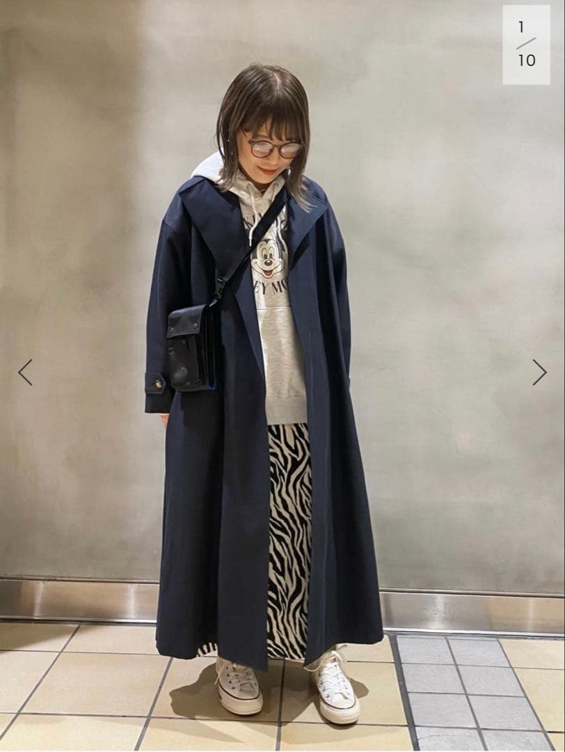 新品★Spick and Span ノーカラートレンチコート 36