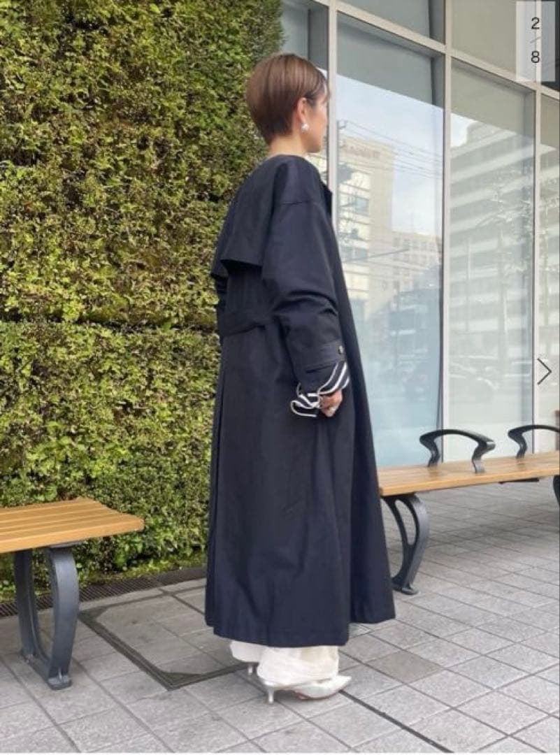 新品★Spick and Span ノーカラートレンチコート 36