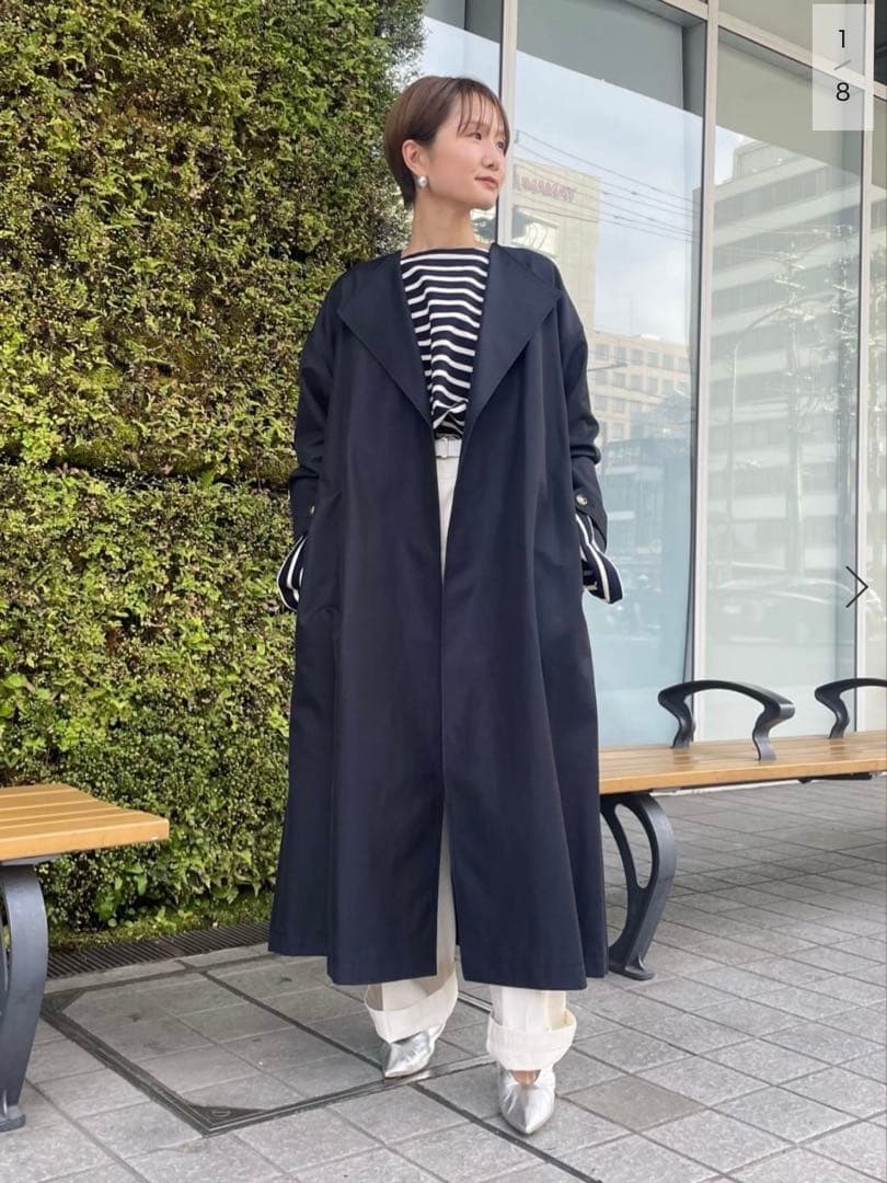 新品★Spick and Span ノーカラートレンチコート 36