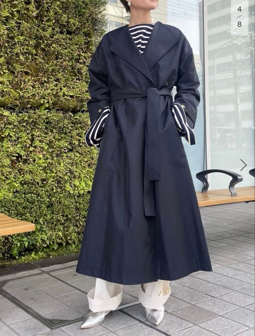 新品★Spick and Span ノーカラートレンチコート 36