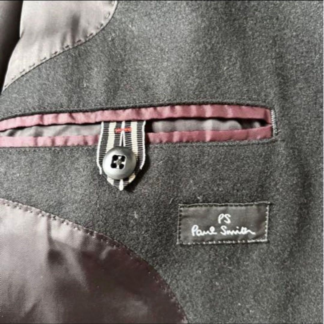 【美品✨】XL！ポールスミス　カシミヤ　ウール　コート　ジャケット　メタル釦