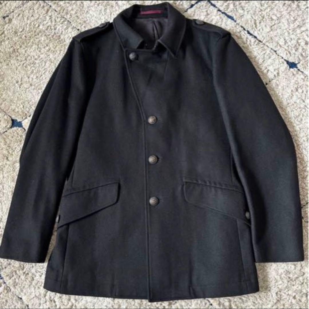 【美品✨】XL！ポールスミス　カシミヤ　ウール　コート　ジャケット　メタル釦