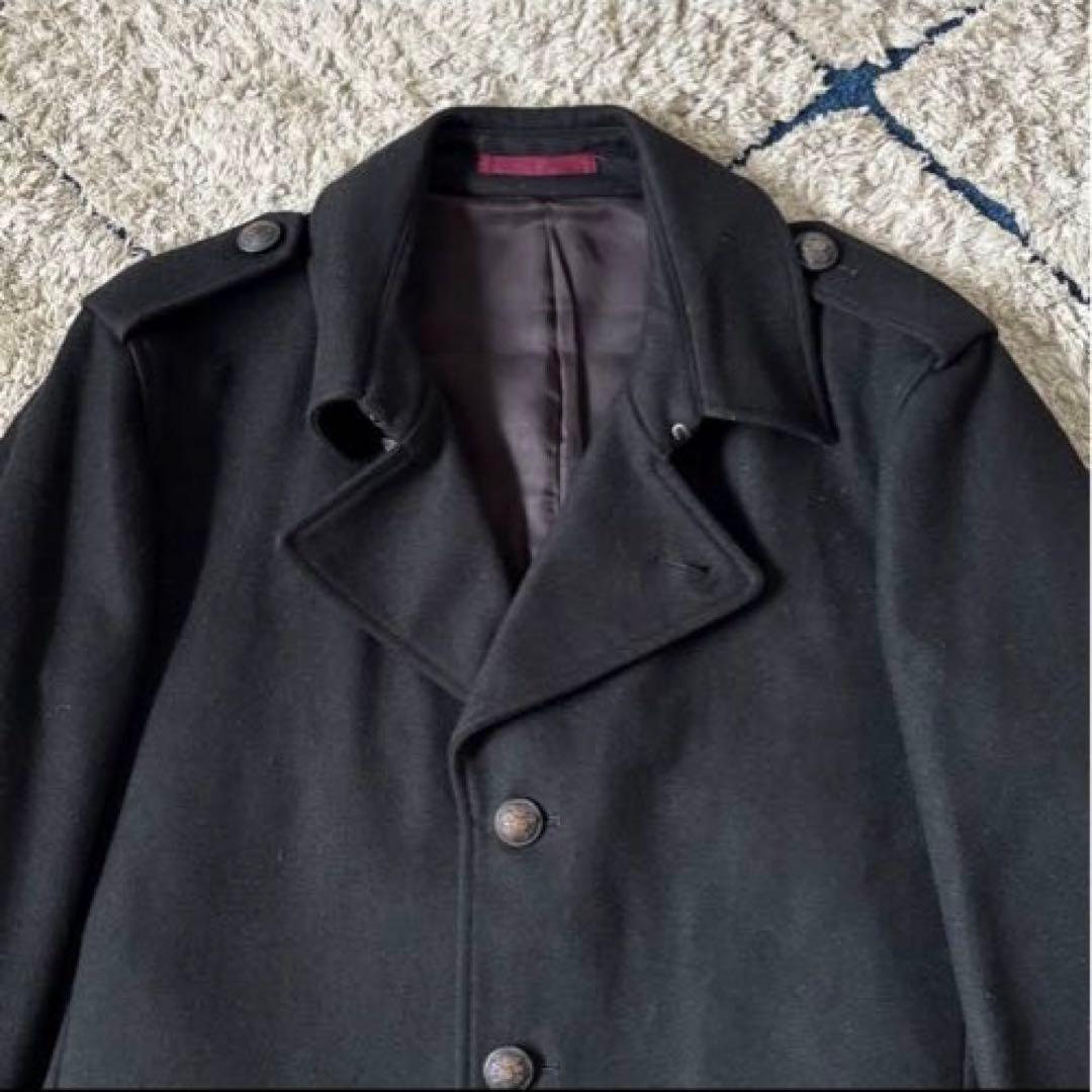【美品✨】XL！ポールスミス　カシミヤ　ウール　コート　ジャケット　メタル釦