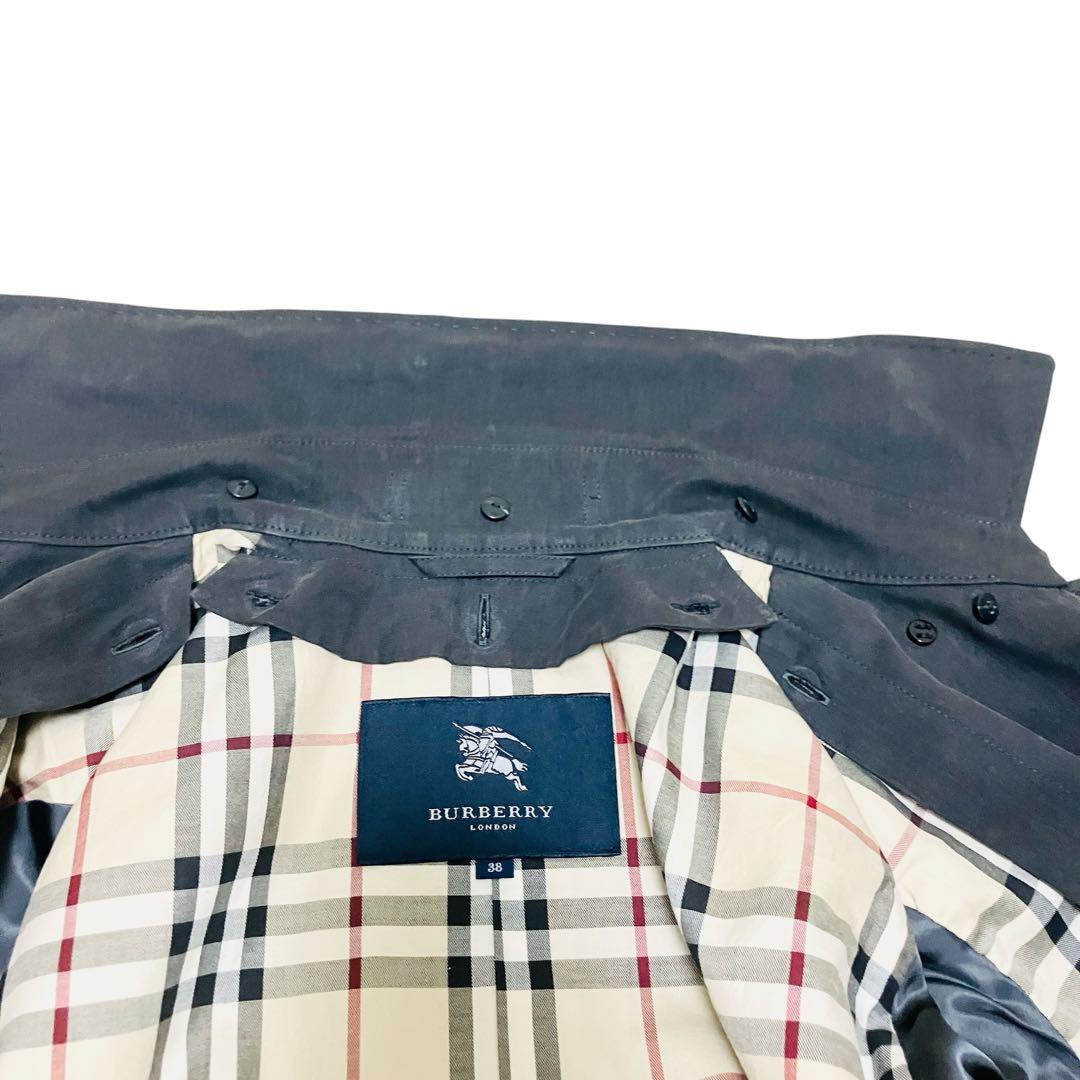 バーバリー✨モッズコート メガチェック キルティングライナー フォックスファー