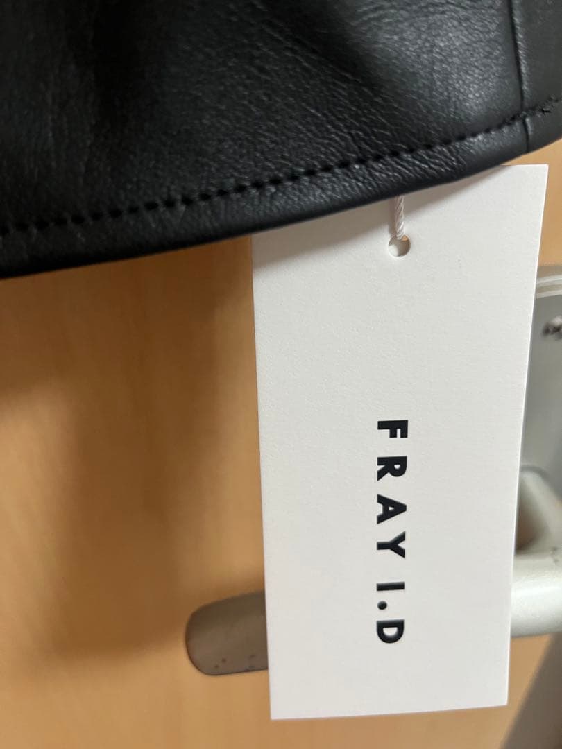 【L】フレイアイディー　レザーライクテーラージャケット　ブラック 1