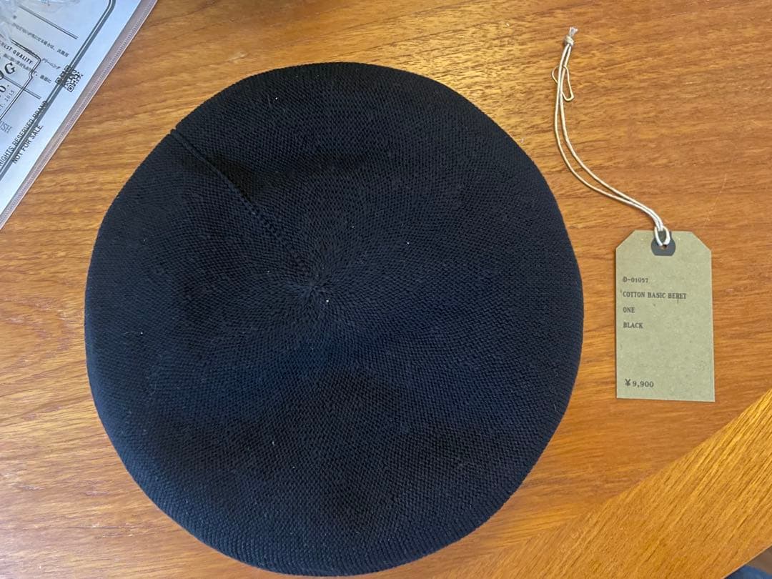 H.W.DOG & CO. コットンベレー帽 ブラック