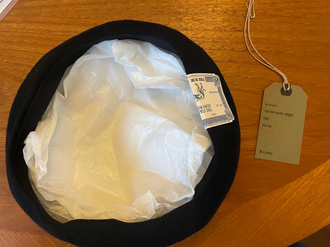 H.W.DOG & CO. コットンベレー帽 ブラック