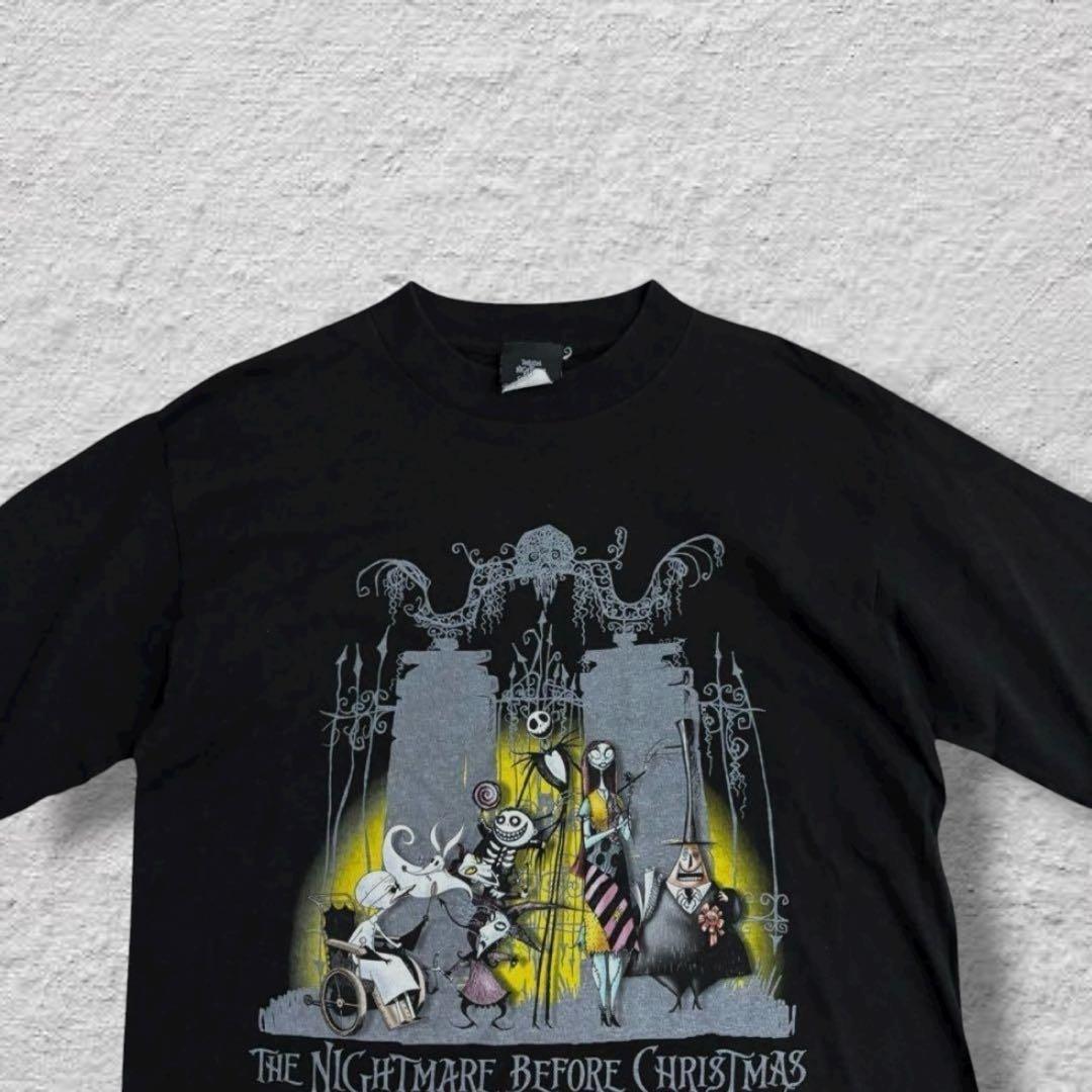 ディズニーナイトメアビフォアクリスマス Tシャツ00sブラックvintage古着