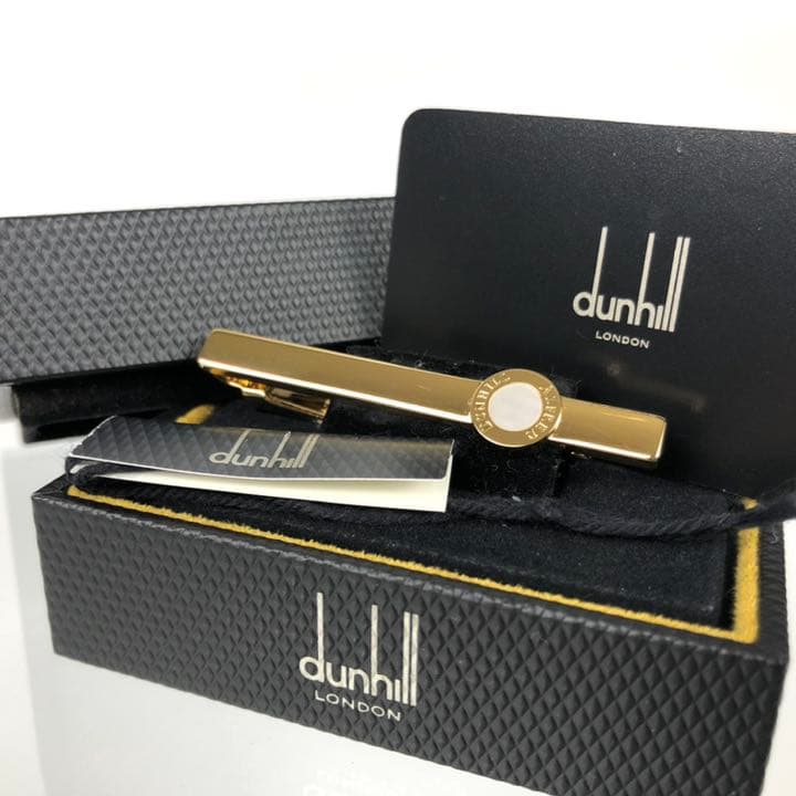 パ*ン様 dunhill ダンヒル ネクタイピン タイバー シェル