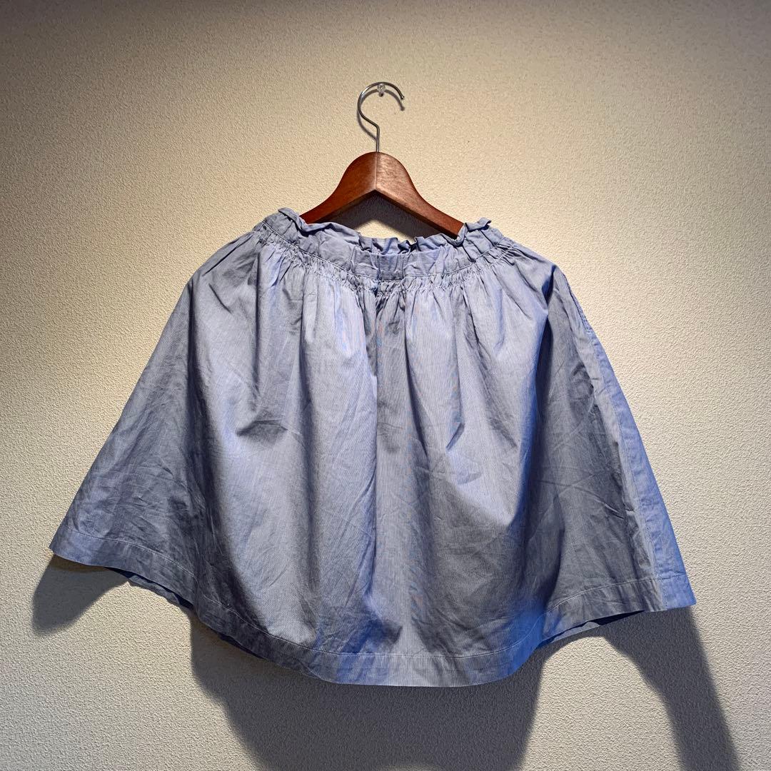 ③スカート140水色・ノースリーブ　ライトグレー150 ・Tシャツネイビー150