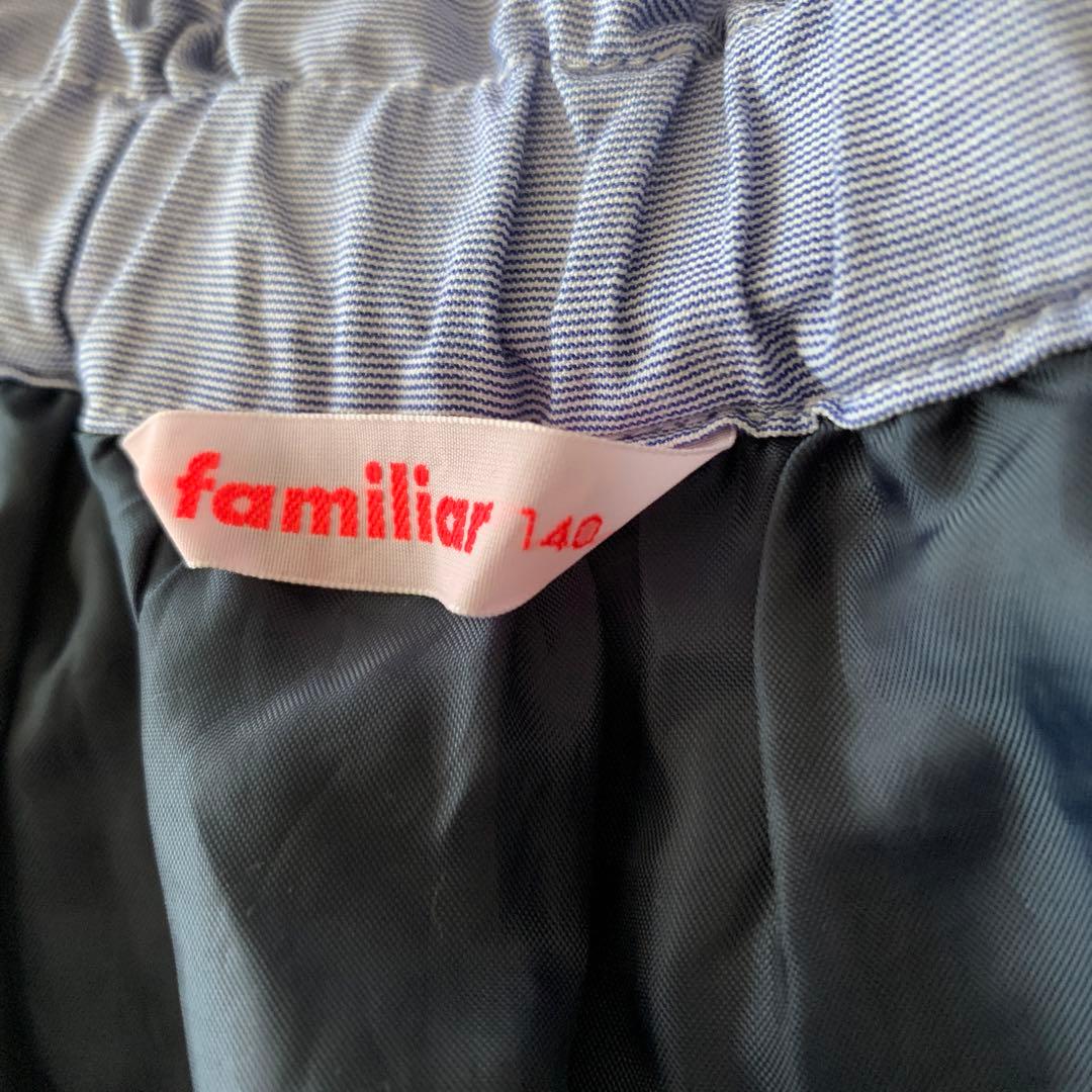 ③スカート140水色・ノースリーブ　ライトグレー150 ・Tシャツネイビー150