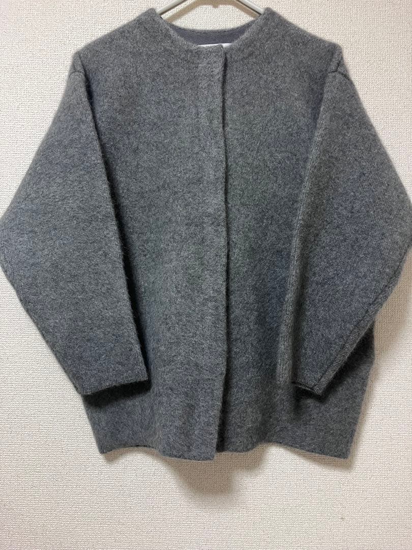 新品 Whim Gazette ウィム ガゼット ニットジャケット グレー