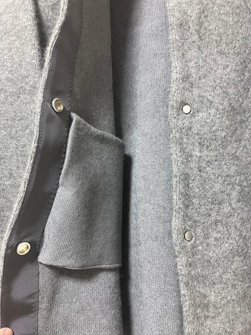 新品 Whim Gazette ウィム ガゼット ニットジャケット グレー