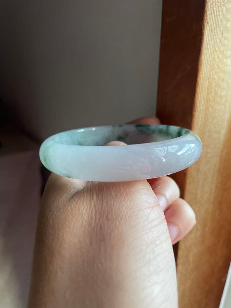 本翡翠 バングル 飄花 56.8