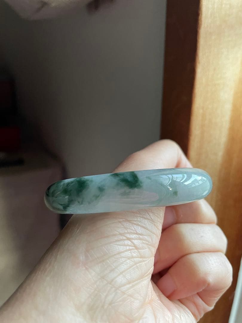 本翡翠 バングル 飄花 56.8