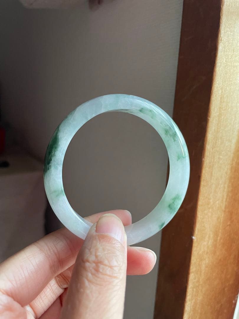 本翡翠 バングル 飄花 56.8