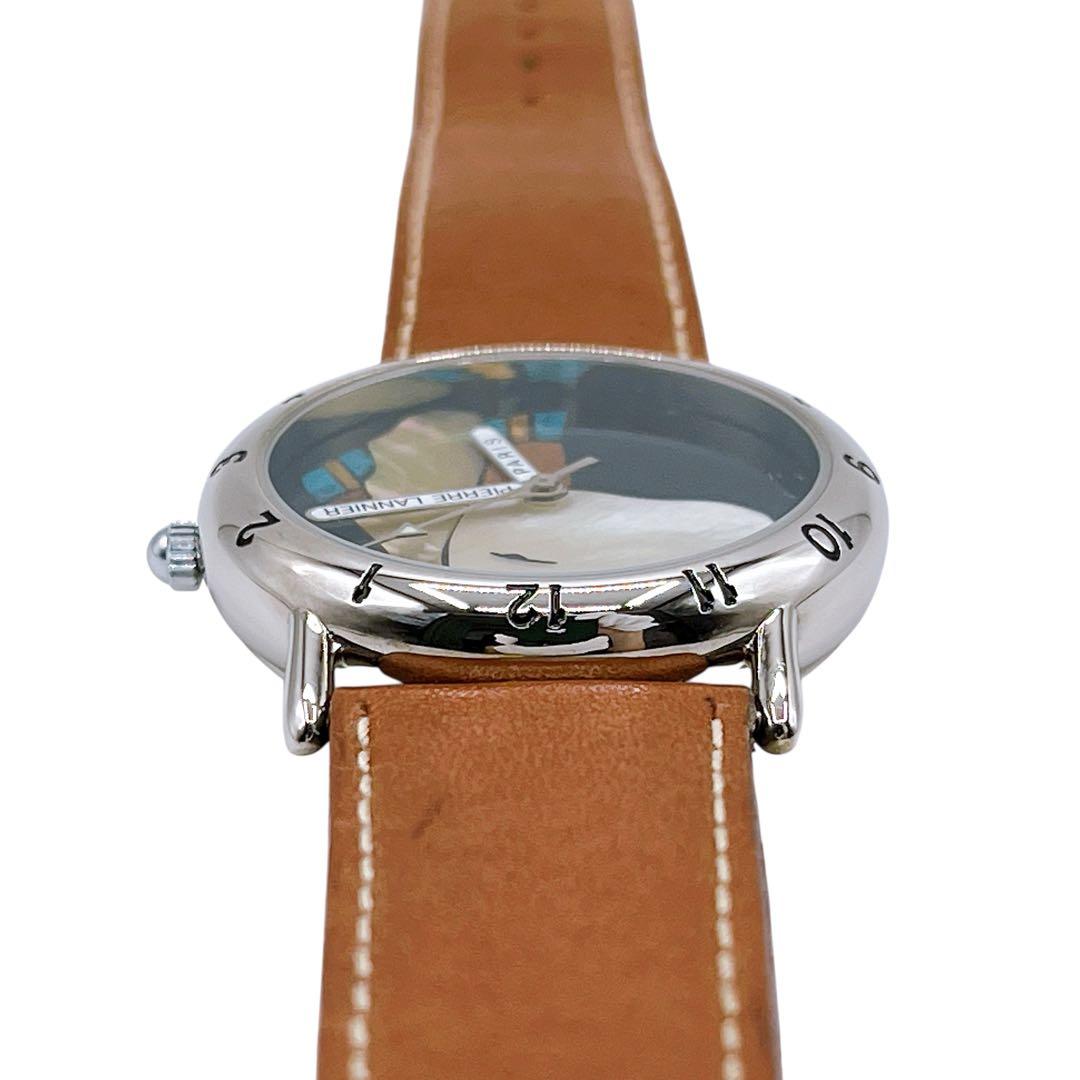 美品 ピエールラニエ 065.801 3針 ドッグ 世界999本限定 腕時計 黒