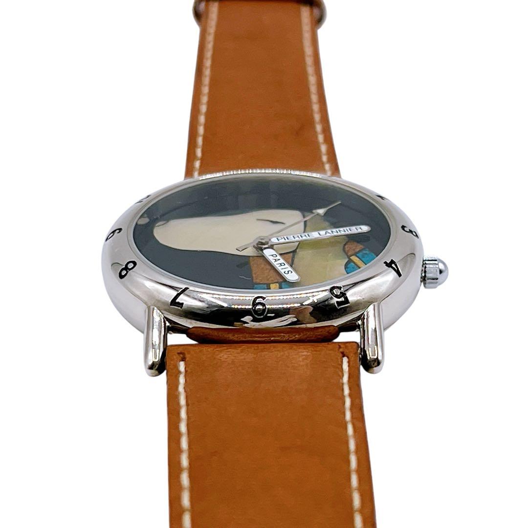 美品 ピエールラニエ 065.801 3針 ドッグ 世界999本限定 腕時計 黒