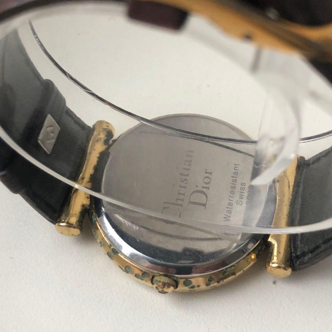 Christian Dior ビンテージ　アナログ腕時計 クォーツ ゴールド