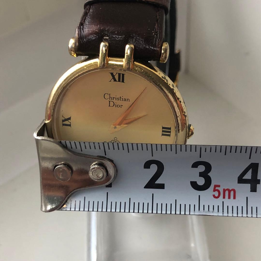 Christian Dior ビンテージ　アナログ腕時計 クォーツ ゴールド