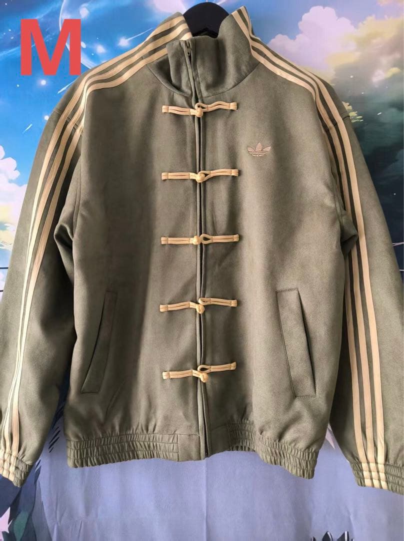 中国限定 アディダス 蛇年トラック スエード ジャケット オリーブグリーン M