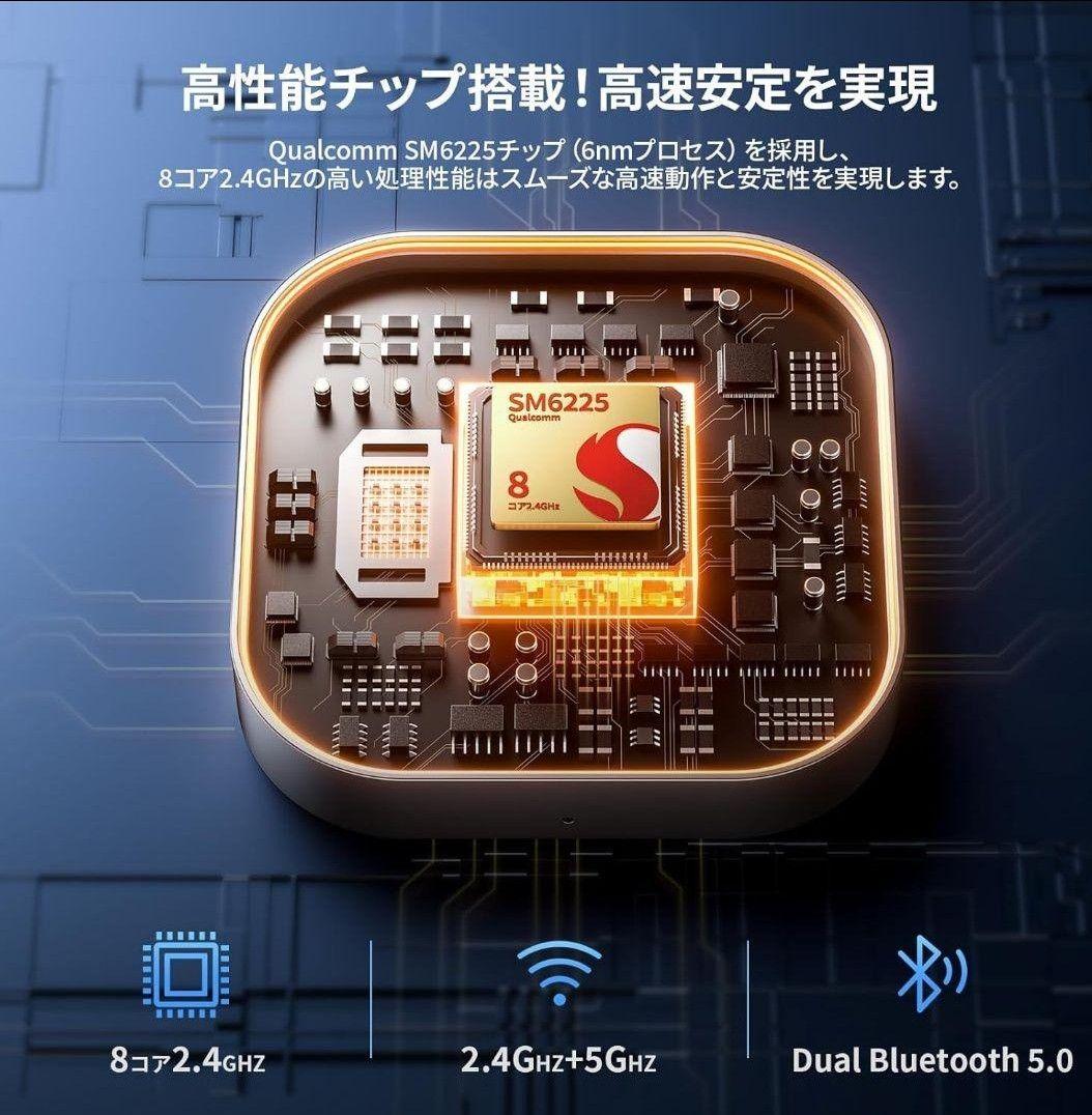 CarPlay AIボックス UHDlite 車内で動画視聴 画面任意分割