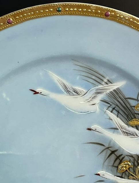 【専用】オールドニッポン 志水禄之助商店 21.9㎝ 白鳥 ガチョウ プレート