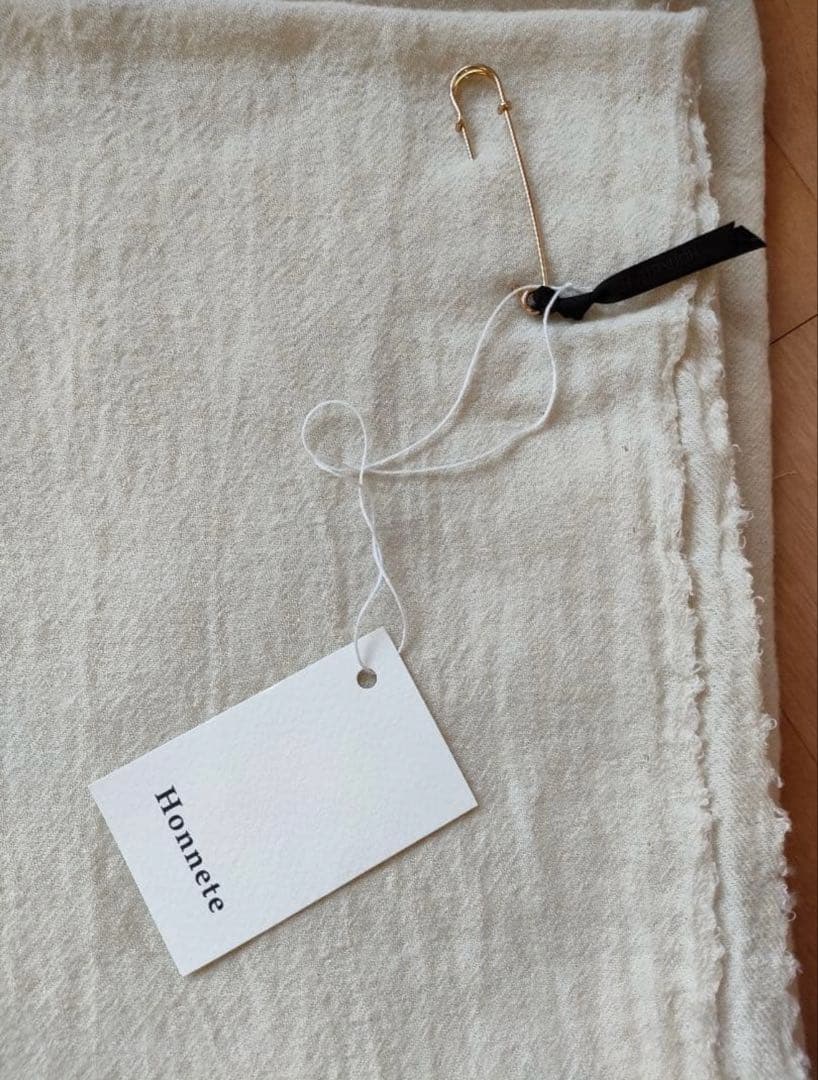 Honnet リネンウールストール