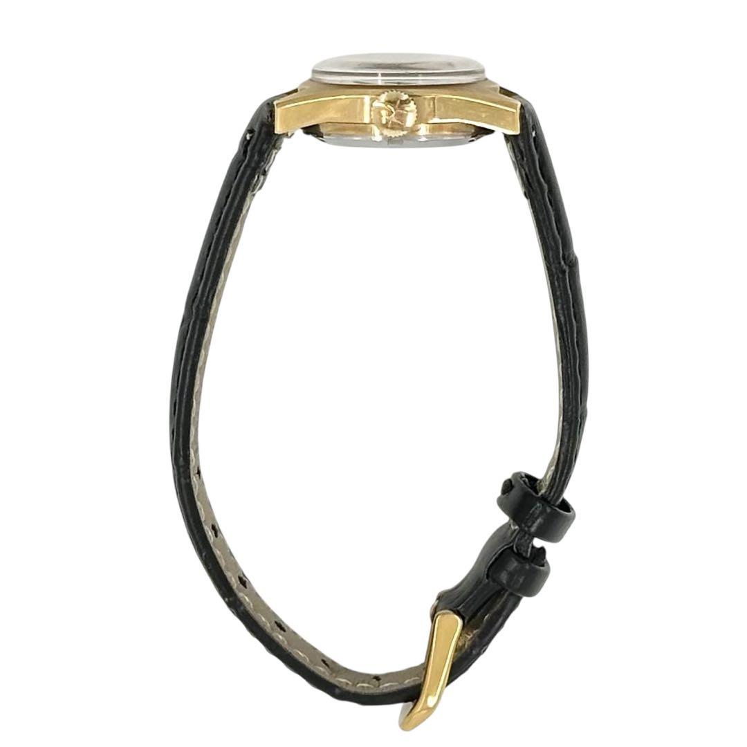 ハミルトン　腕時計　レディース　新品ベルト　ラウンド　ゴールド　クオーツ