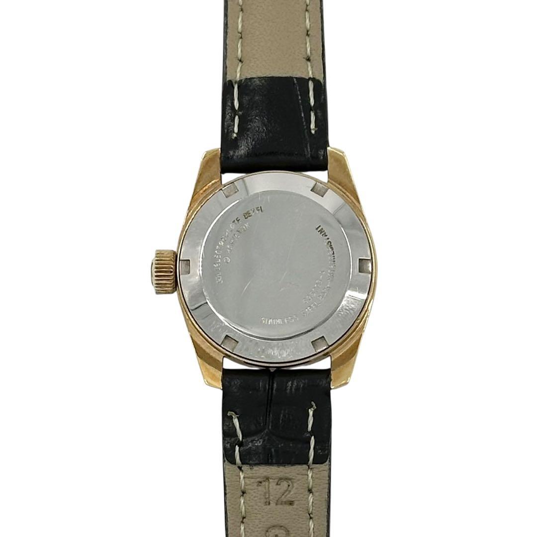 ハミルトン　腕時計　レディース　新品ベルト　ラウンド　ゴールド　クオーツ