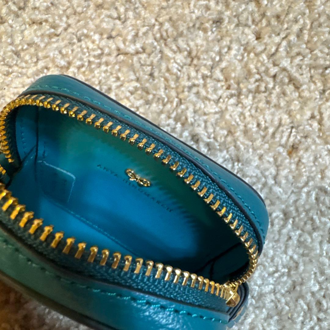 アニヤハインドマーチ 顔デザイン ケース ブルー