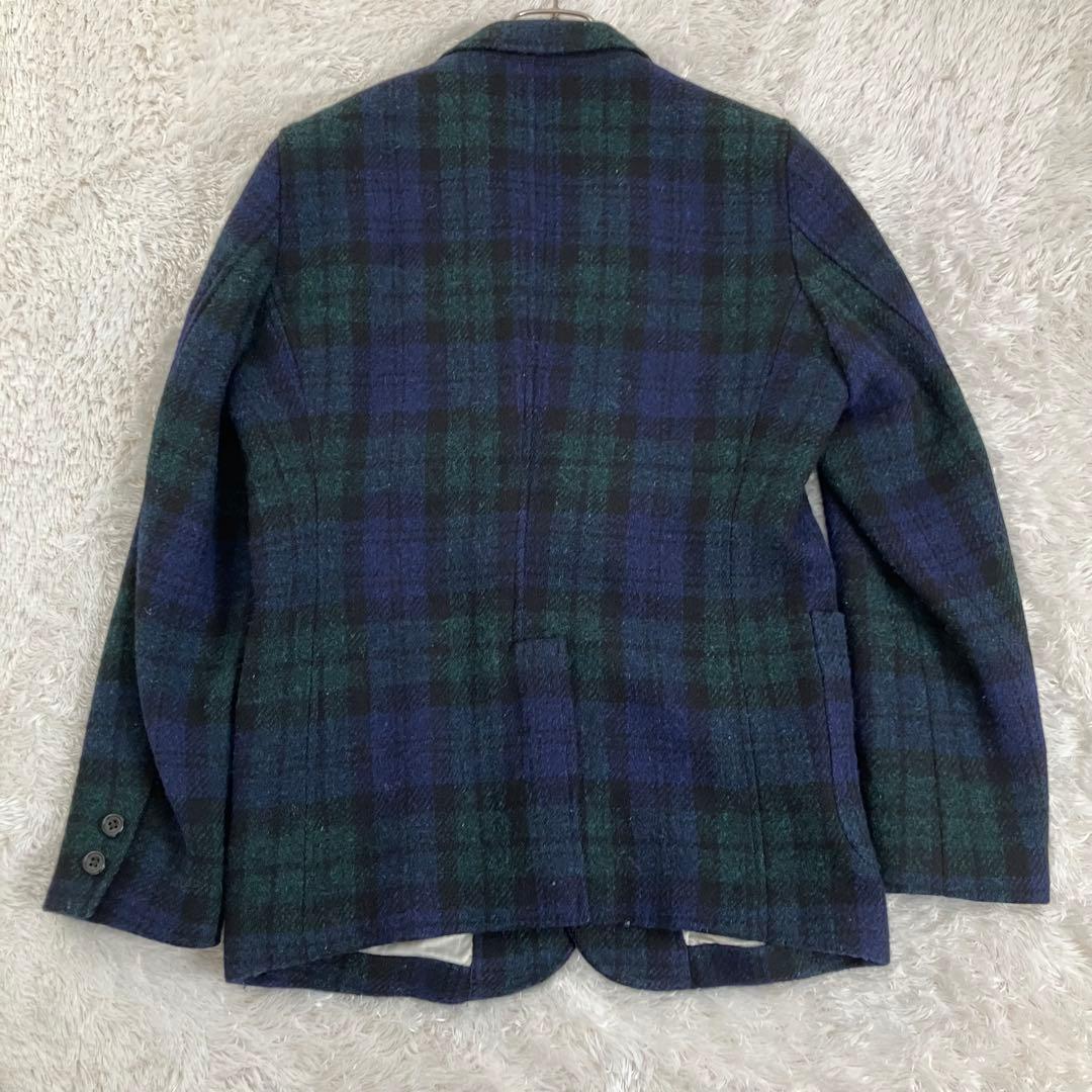 お*す様 BEAMS + ハリスツイード テーラードジャケット ブラックウォッチ