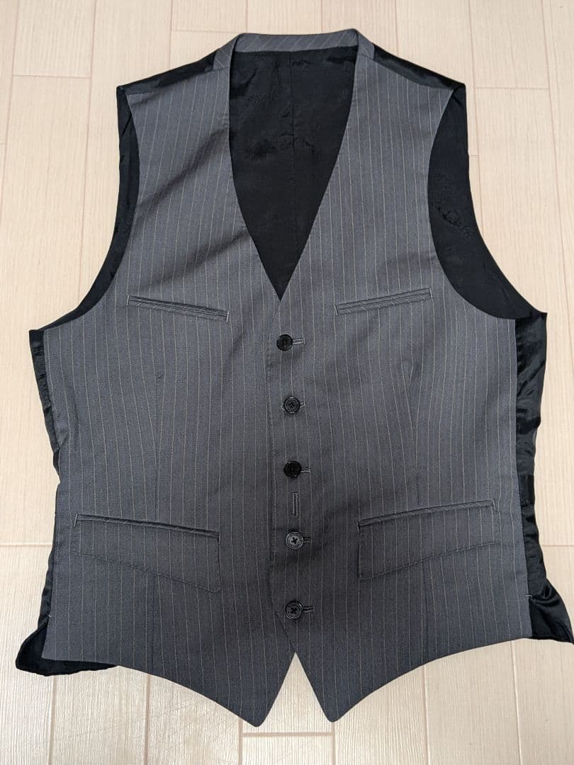 美品　BURBERRY BLACK LABEL 三つ揃えスーツ グレー L