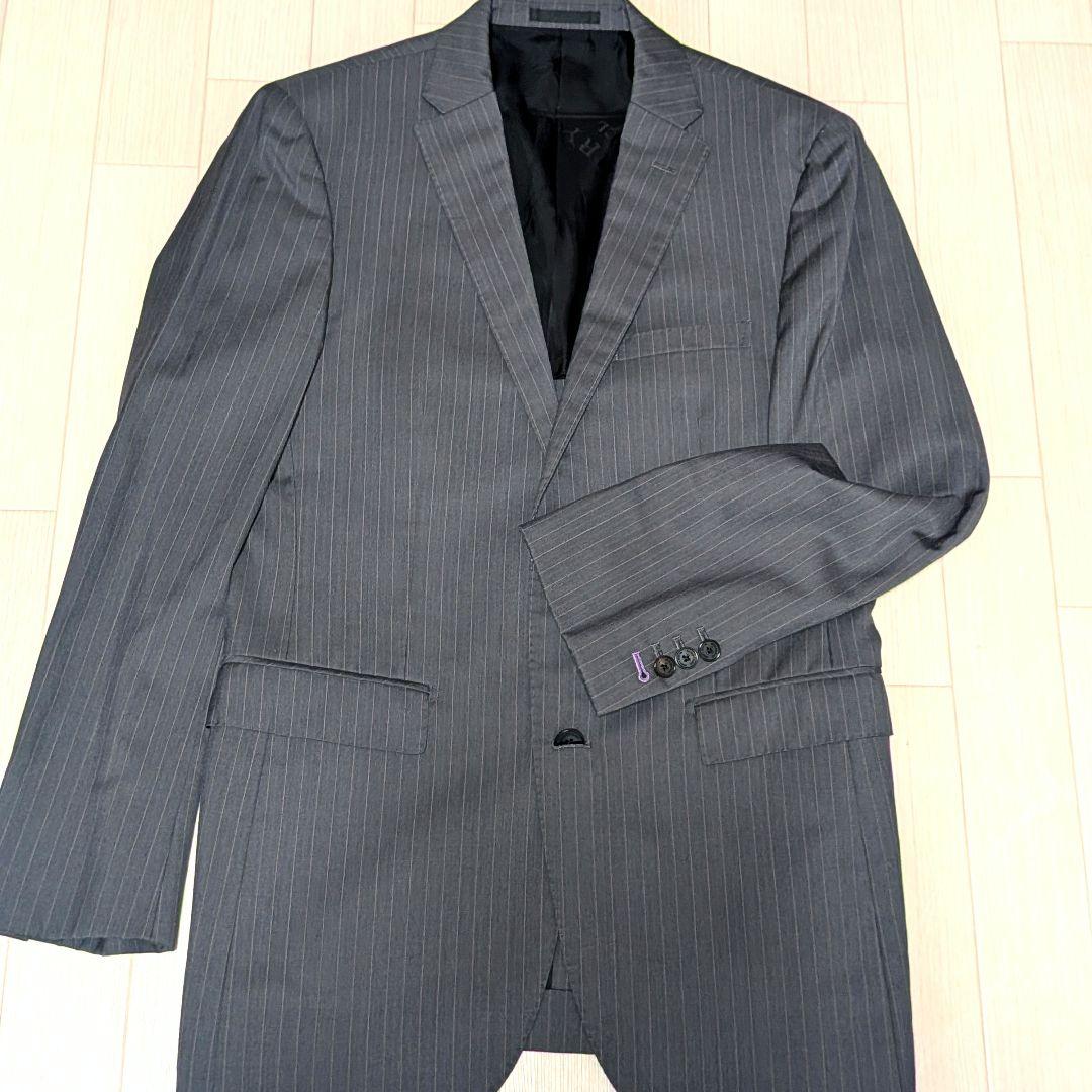 美品　BURBERRY BLACK LABEL 三つ揃えスーツ グレー L