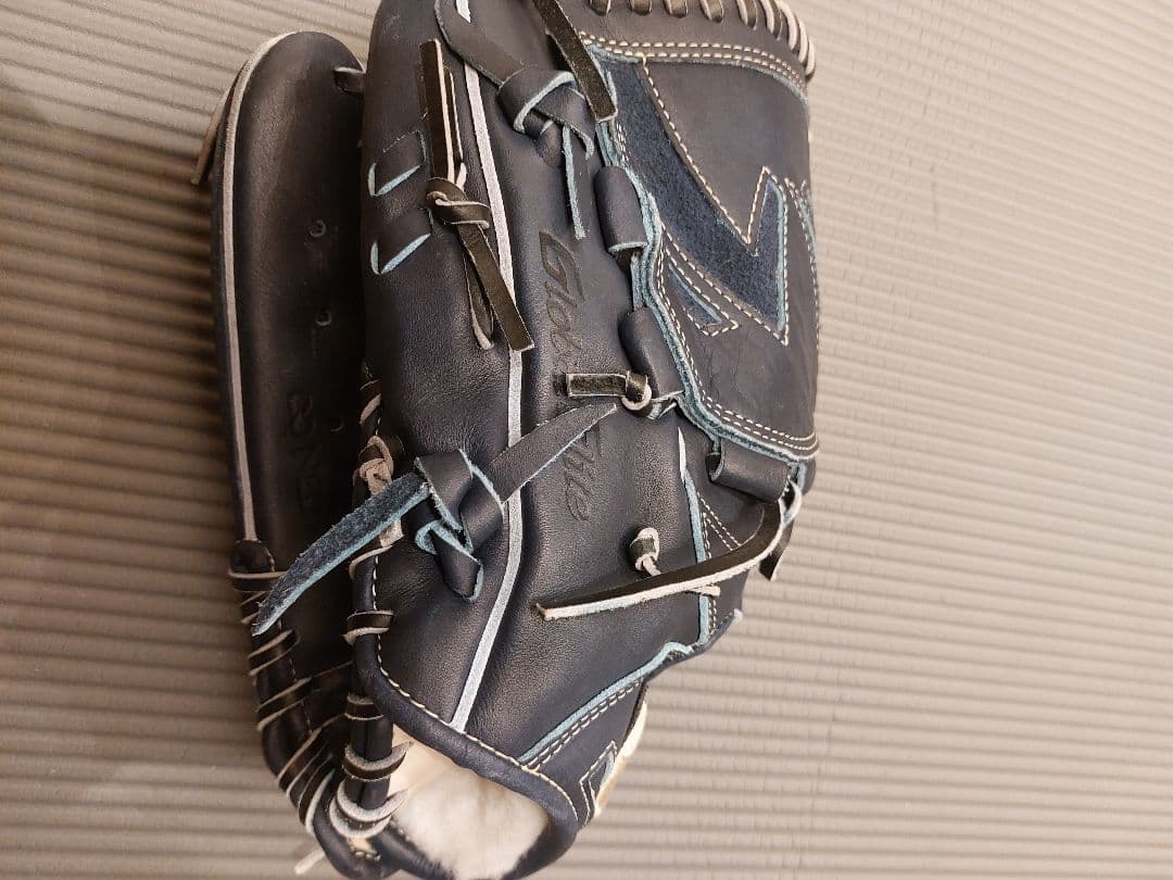 Mizuno Global Elite 硬式グローブ 黒/青 左利き