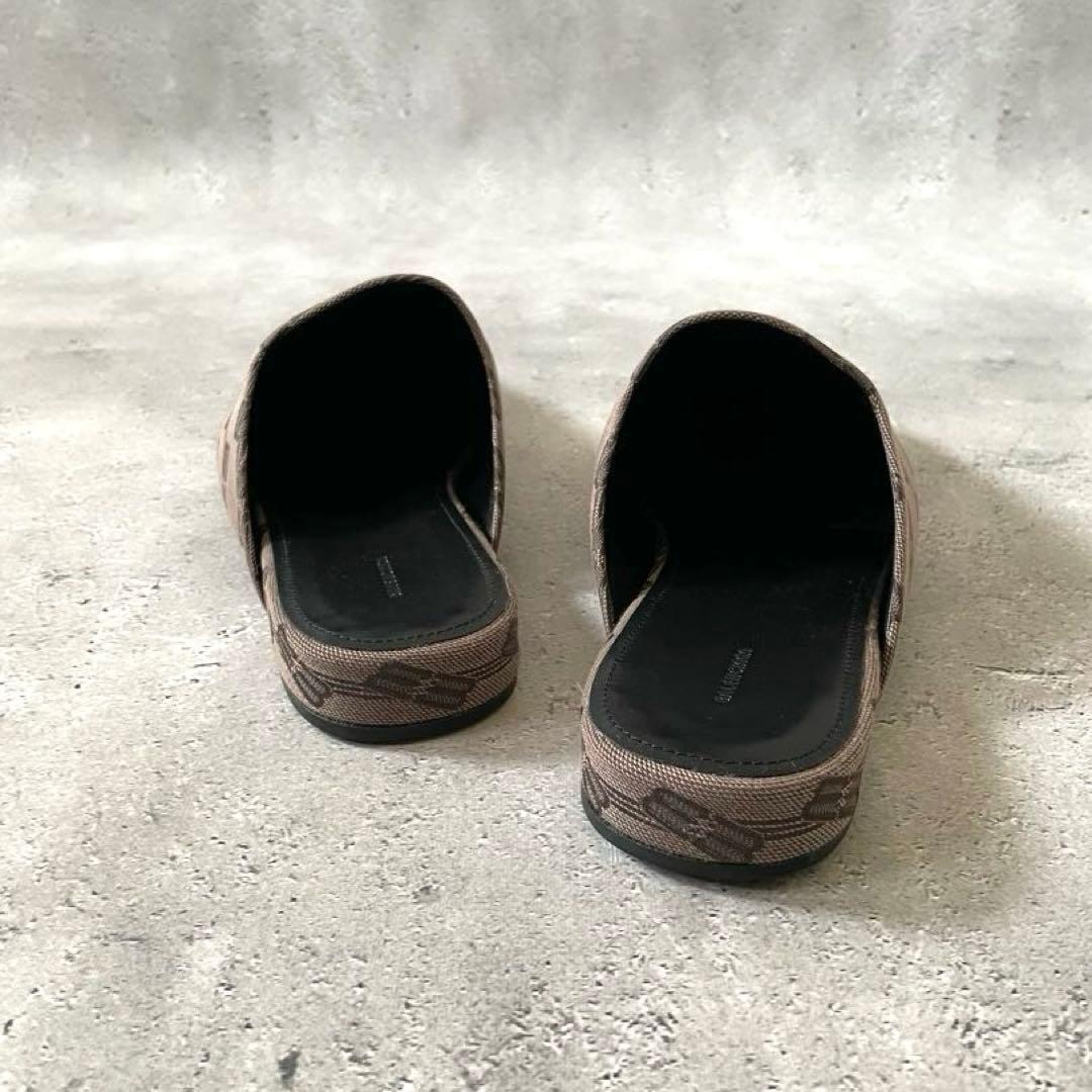 リ*氏様 BALENCIAGA バレンシアガ ミュールローファー BB柄 フラッ