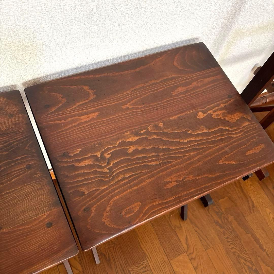 【専用商品】　　　　　　アンティーク 格納式 フォールディング サイドテーブル