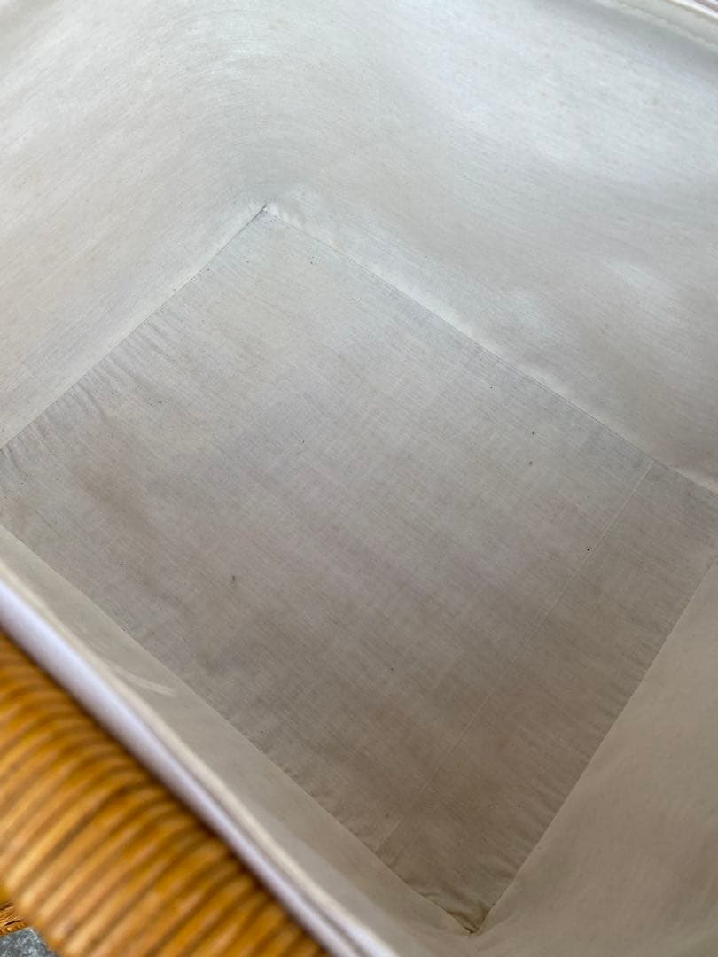 ラタン　引き出し付　ハンガーラック　棚　シェルフ　藤　黄色