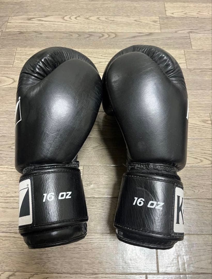 K-1 ボクシンググローブ 16 OZ 黒