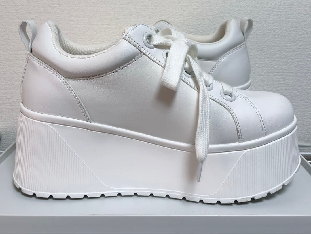 美品 鈴木亜美 厚底スニーカー Lサイズ 24.5 25.0