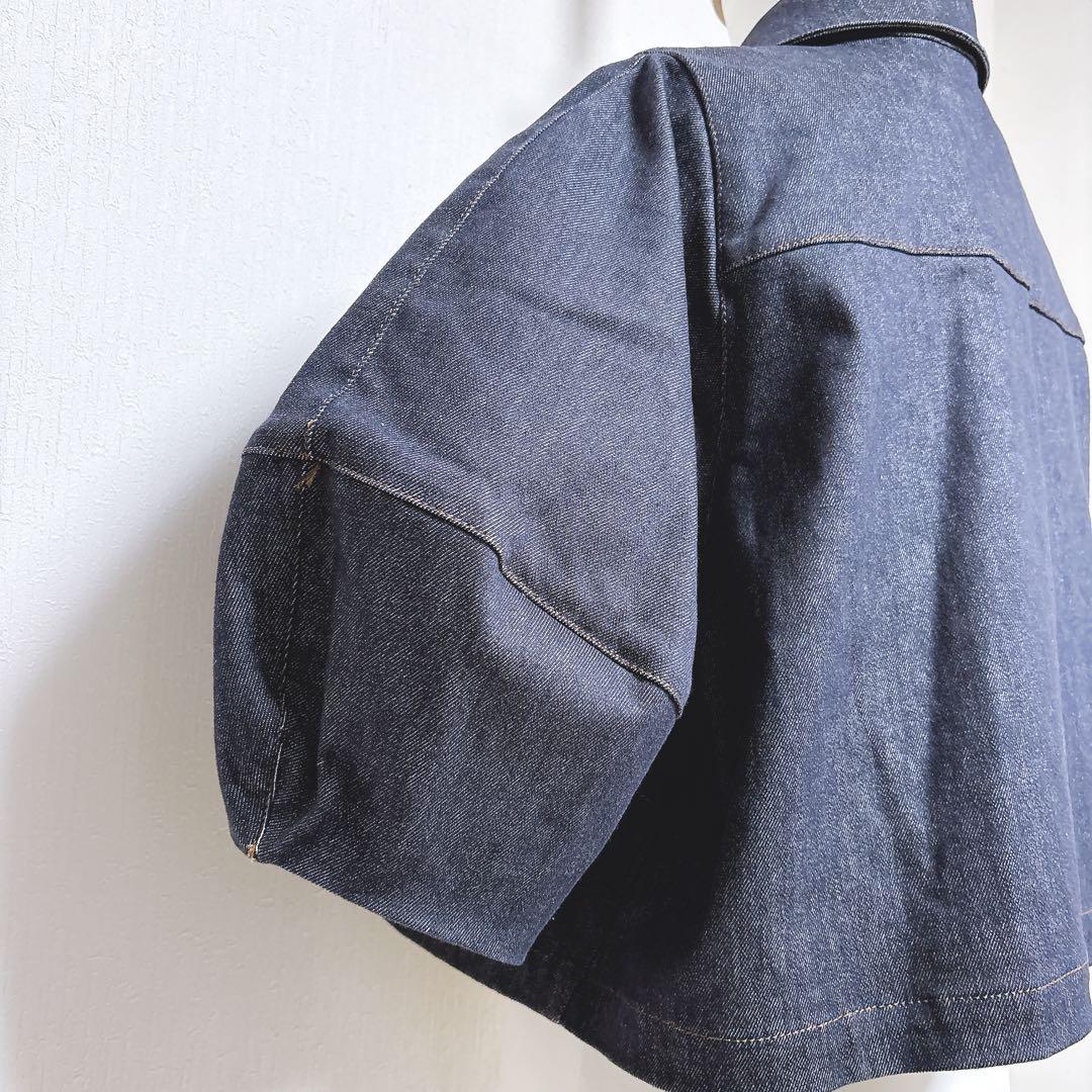 【セントセシリア】美品 ガーリッシュ ランタンデニムジャケット バルーン F