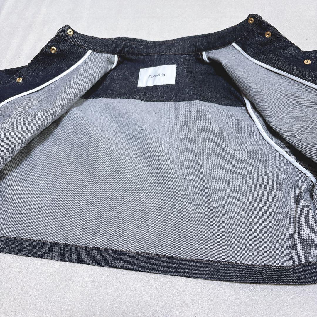 【セントセシリア】美品 ガーリッシュ ランタンデニムジャケット バルーン F