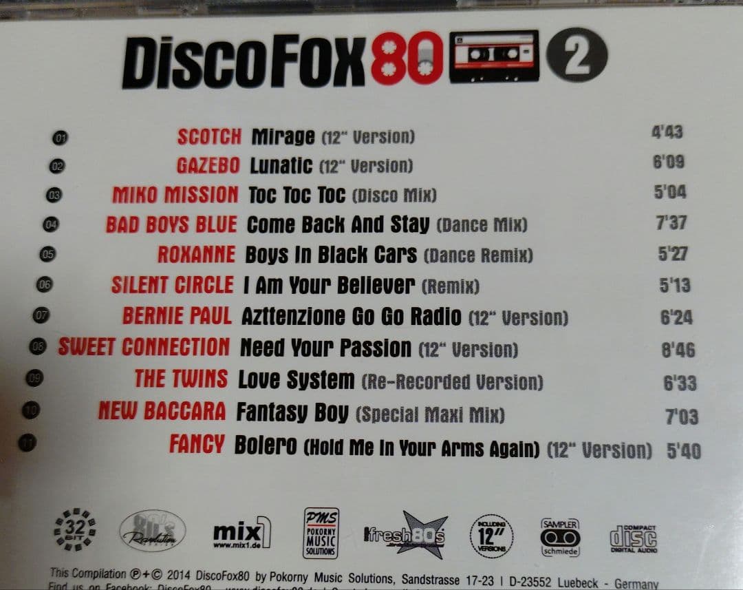 DISCO FOX80 イタロディスコ ダンスミュージック