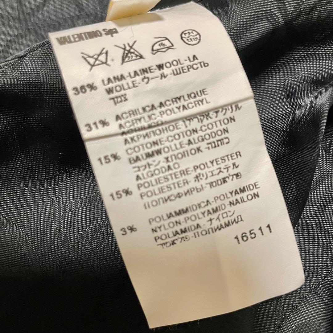 完売品‼️VALENTINO ROMA ツイードロングコート　チェック　ストライプ