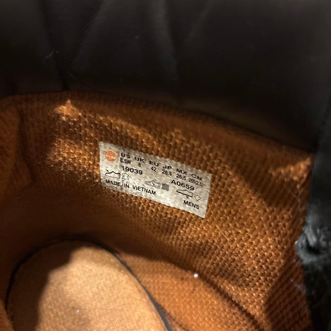 Timberland PRIMALOFT 6インチ ブーツ 26.5 黒