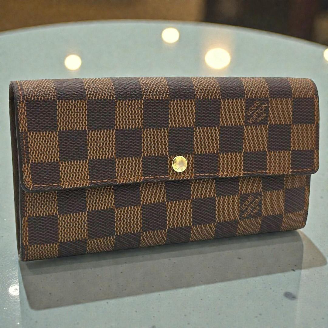 ルイヴィトン ポルトフォイユ サラ 長財布 二つ折り N61734 ダミエ 財布